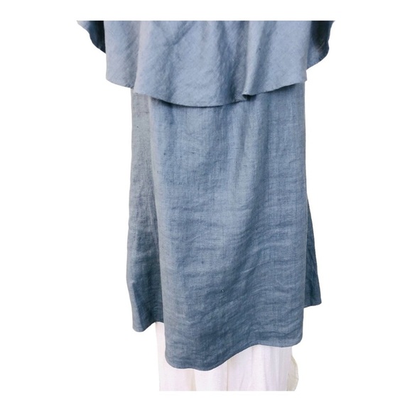 Reformation Linen Ruffle Mini Dress - Picture 3 of 11